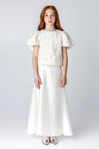 MMN Sarah Ecru Eyelet Blouse