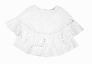 White Ruffle Shirt