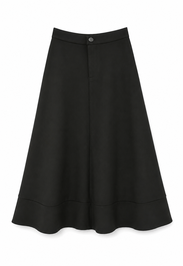 Black Scuba Skirt