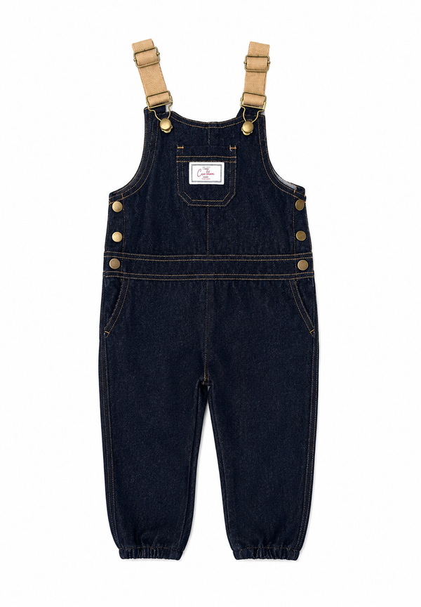 Blue Denim Adjustable Strap Overalls