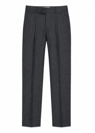 Grey Herringbone Dress Pant