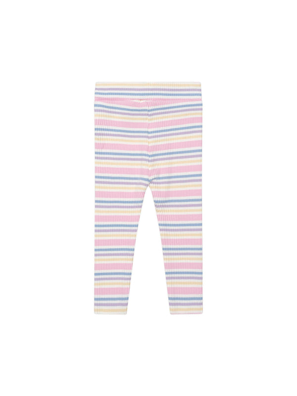 Multicolor Rainbow Stripe Ribbed Legging