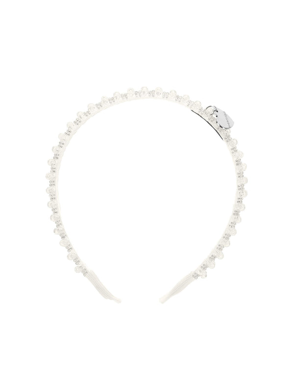 White Beaded Headband