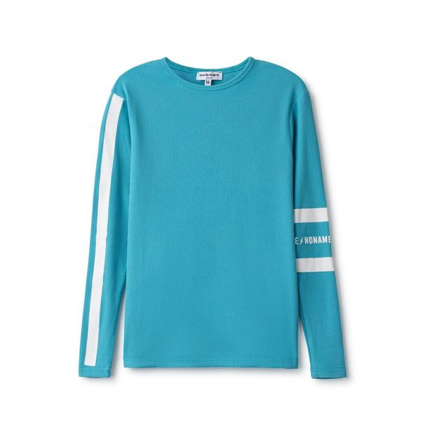 Aqua with White Sporty Detail Tee