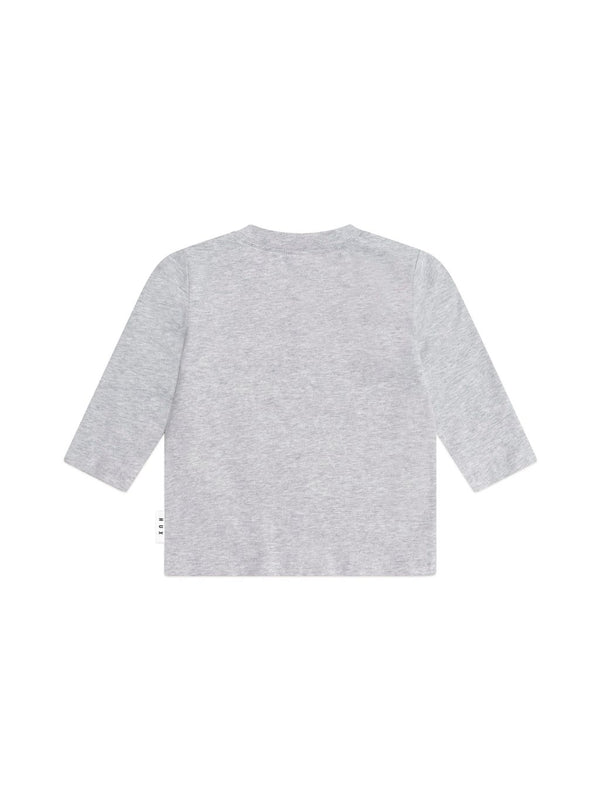 Grey Marle Sporty Huxbear Long Sleeve Tee