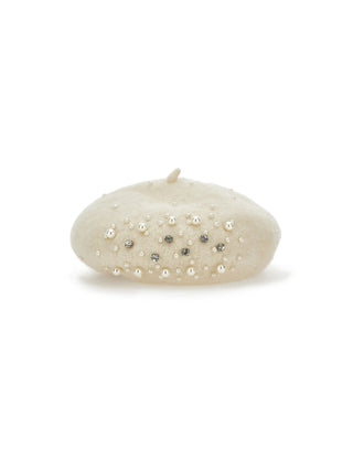Ivory Pearl Beret