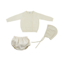 Cream Square Neck Bloomer Set