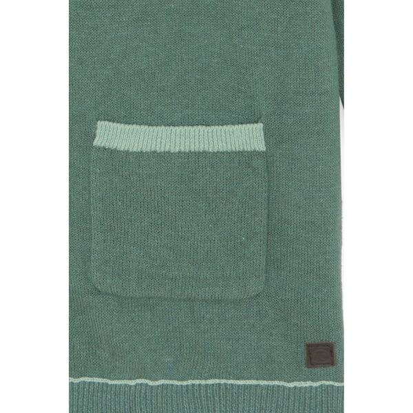 Green Big Boys Trim Cardigan