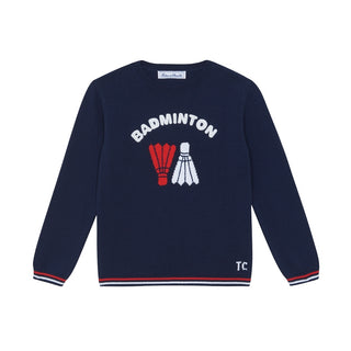 Navy Big Boys Badminton Sweater