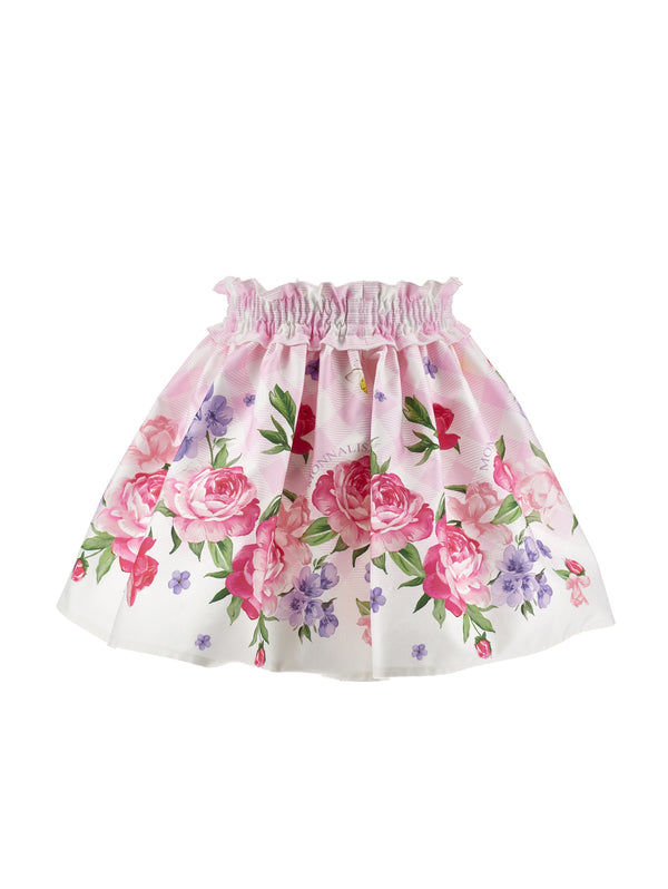 Pink Garden Party Satin Skirt