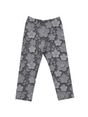 Gray Floral Printed Legging