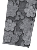 Gray Floral Printed Legging