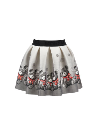 Gray Teddy Bear Neoprene Skirt