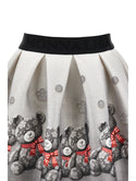 Gray Teddy Bear Neoprene Skirt