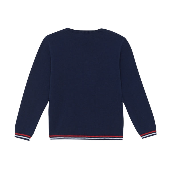 Navy Big Boys Badminton Sweater