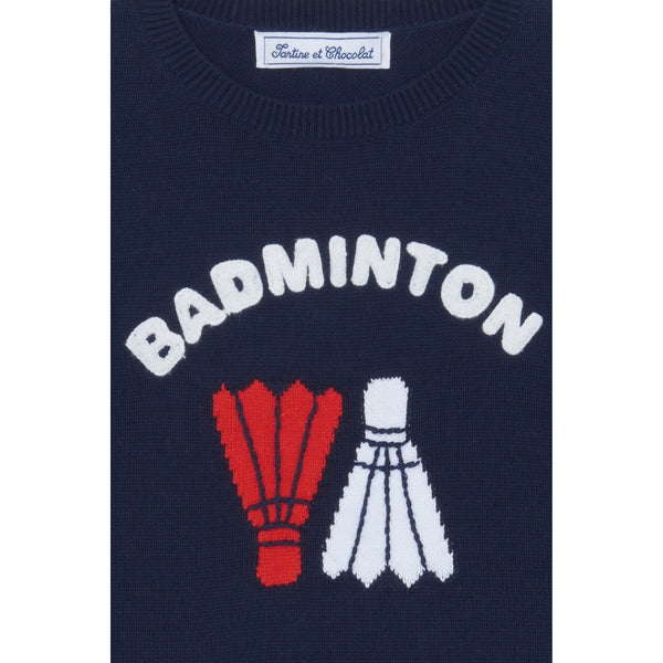 Navy Big Boys Badminton Sweater