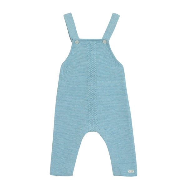 Blue Baby Knit Overalls