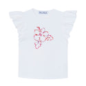 White Hibiscus Flower Tee