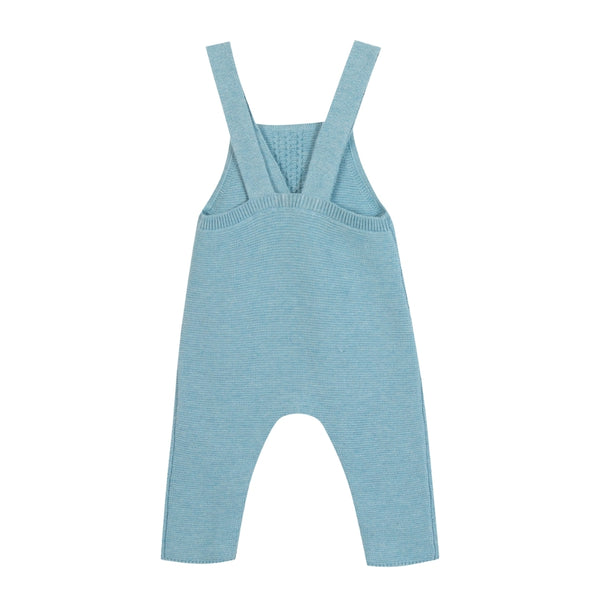 Blue Baby Knit Overalls