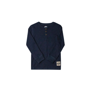 Navy Craftsman Thermal Henley
