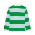 Blue and Green Tanagra Long Sleeve Polo