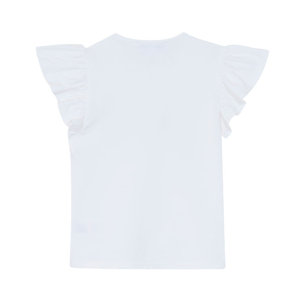 White Hibiscus Flower Tee