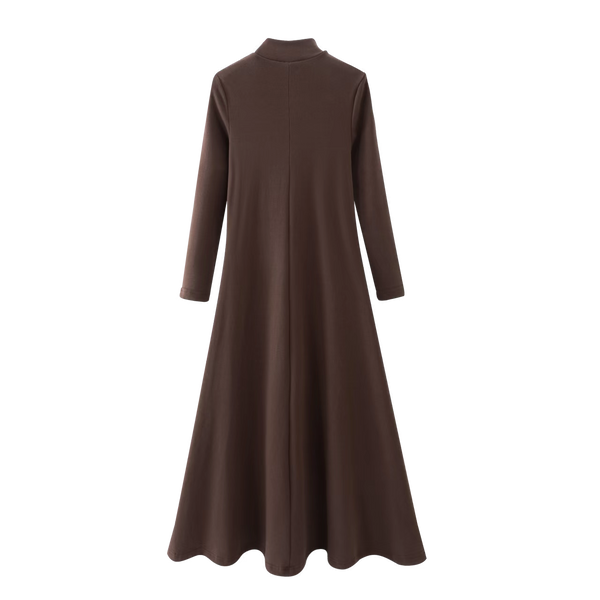 Chocolate Mockneck Dress