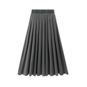 Charcoal Grey Jersey Pleated Maxi Skirt