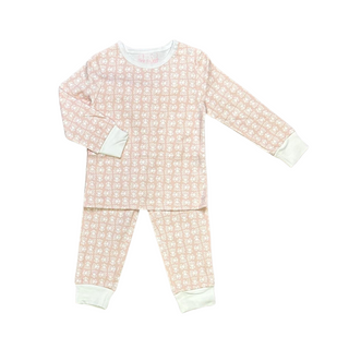 Pink/White Baby Floral Print Pajama Set