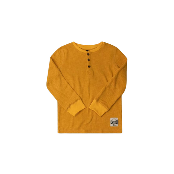 Mustard Craftsman Thermal Henley