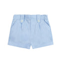 Blue Little Boys Linen Short
