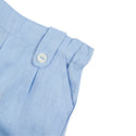 Blue Little Boys Linen Short
