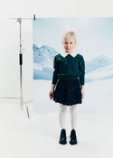 Dark Green Zamora Wool Cropped Sweater