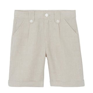 Beige Classic Linen Short