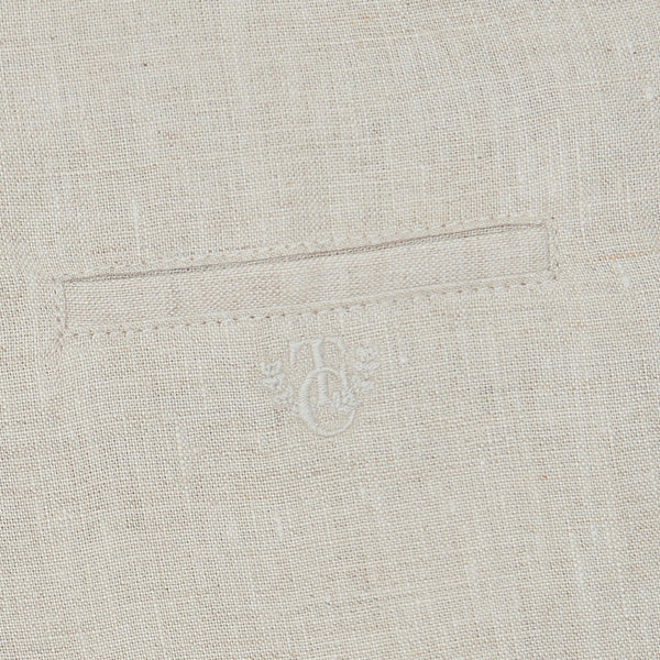 Beige Classic Linen Short