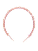 Pink Crystal Beads Headband