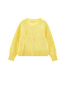 Yellow Bow Knit Cardigan