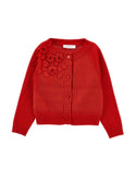 Ruby 3D Flower Knit Wool Cardigan