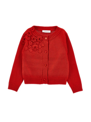 Ruby 3D Flower Knit Wool Cardigan