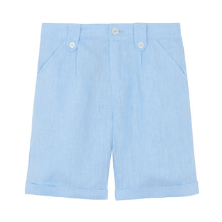 Blue Classic Linen Short
