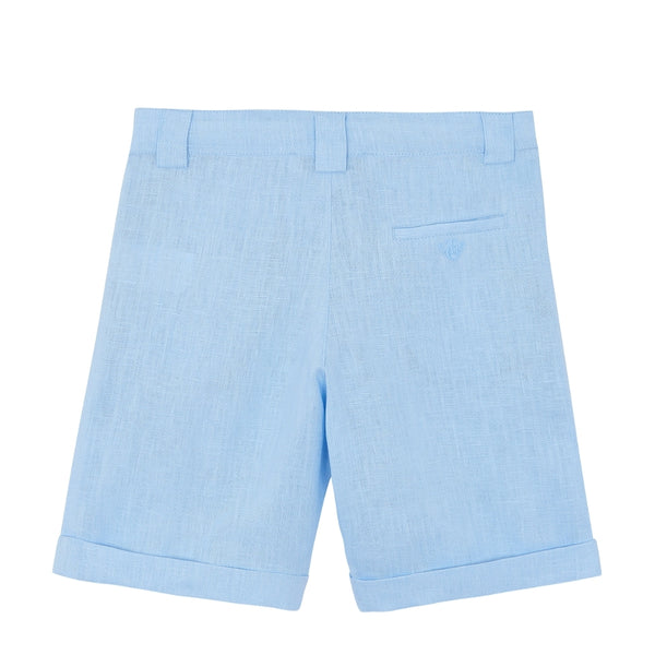 Blue Classic Linen Short