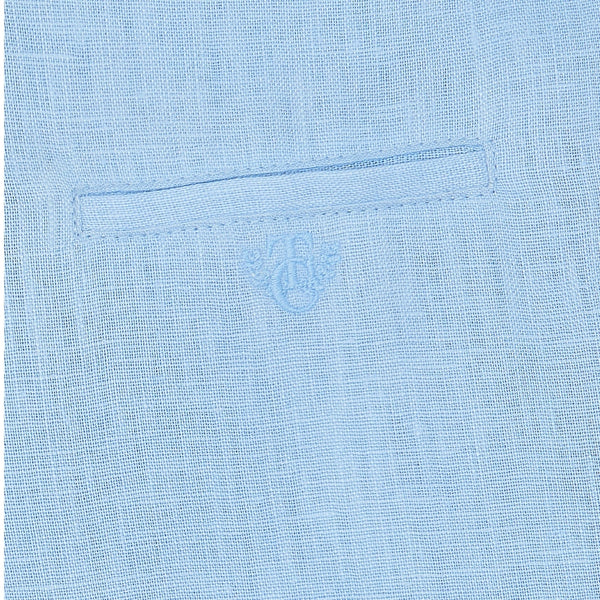 Blue Classic Linen Short