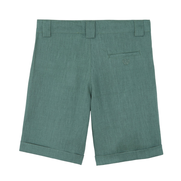 Green Classic Linen Short