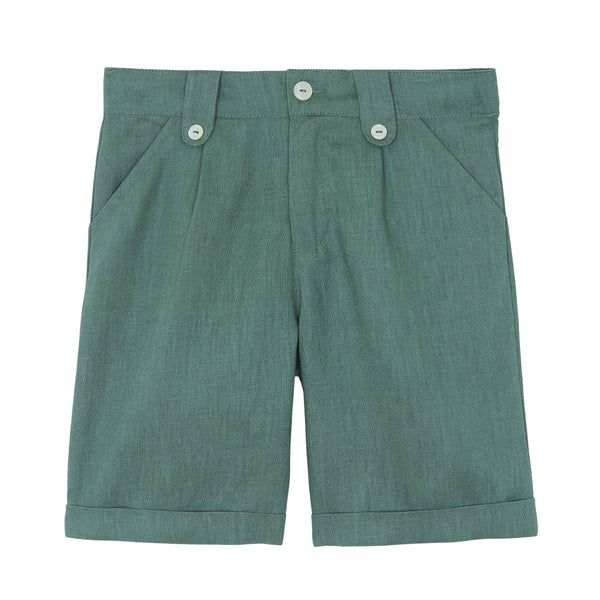 Green Classic Linen Short