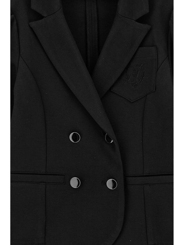 Black Milano Double Breasted Blazer