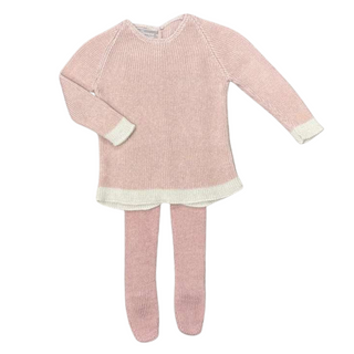 Pink with Butter Trim Top and Pants