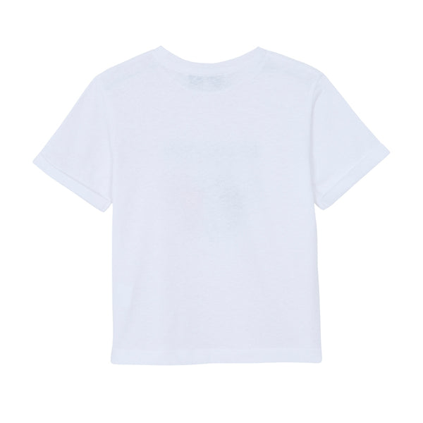 White Big Boys Badminton Club Tee