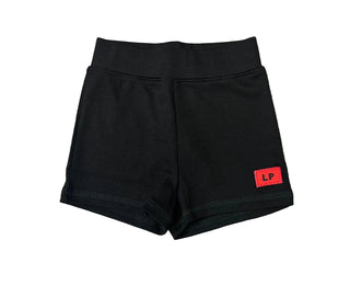 Black with Red LP Patch Short
