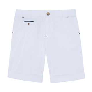 White Big Boys Chino Short