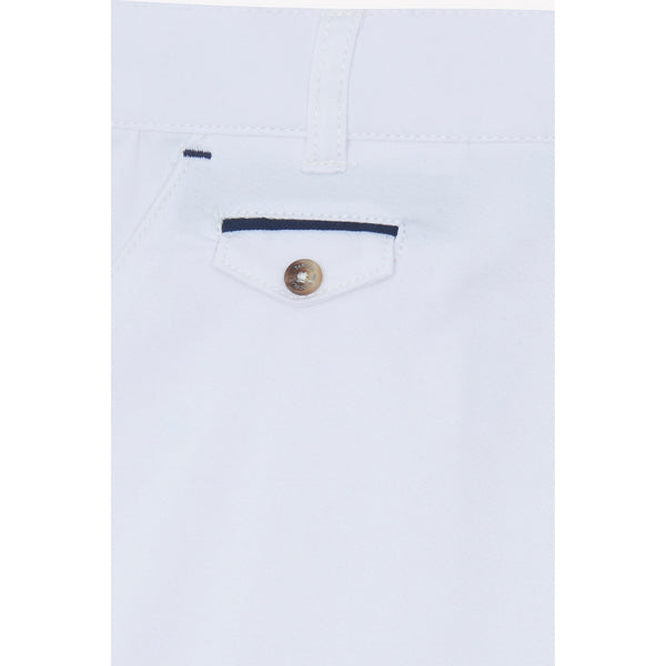 White Big Boys Chino Short